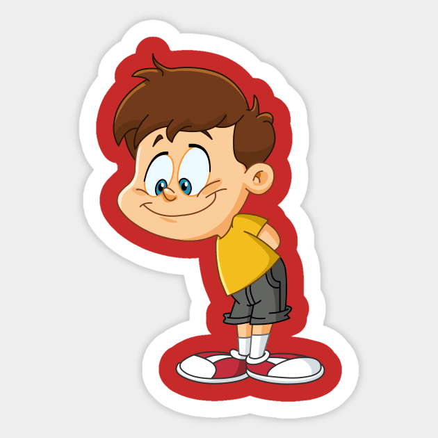 Kid Looking Down Sticker by DigiToonsTreasures